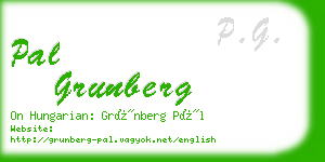 pal grunberg business card